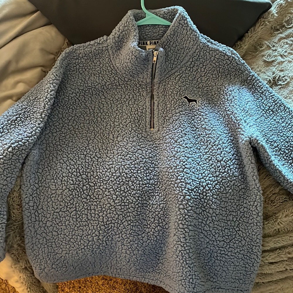 PINK quarter-zip Sherpa